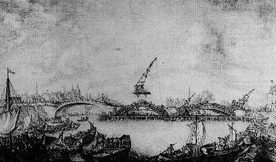 1755 : Levage des cintres
